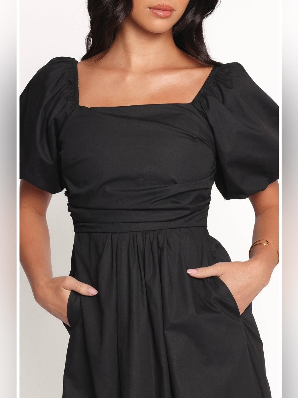 Petal & Pup Women's Clo Puff Sleeve Dress Size L - Picture 4 of 16